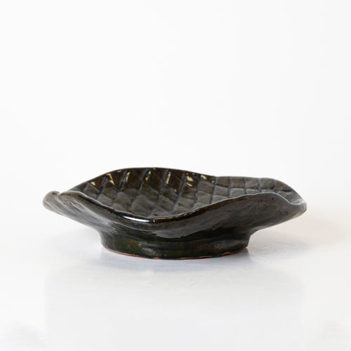 Black Ripple Soap Dish