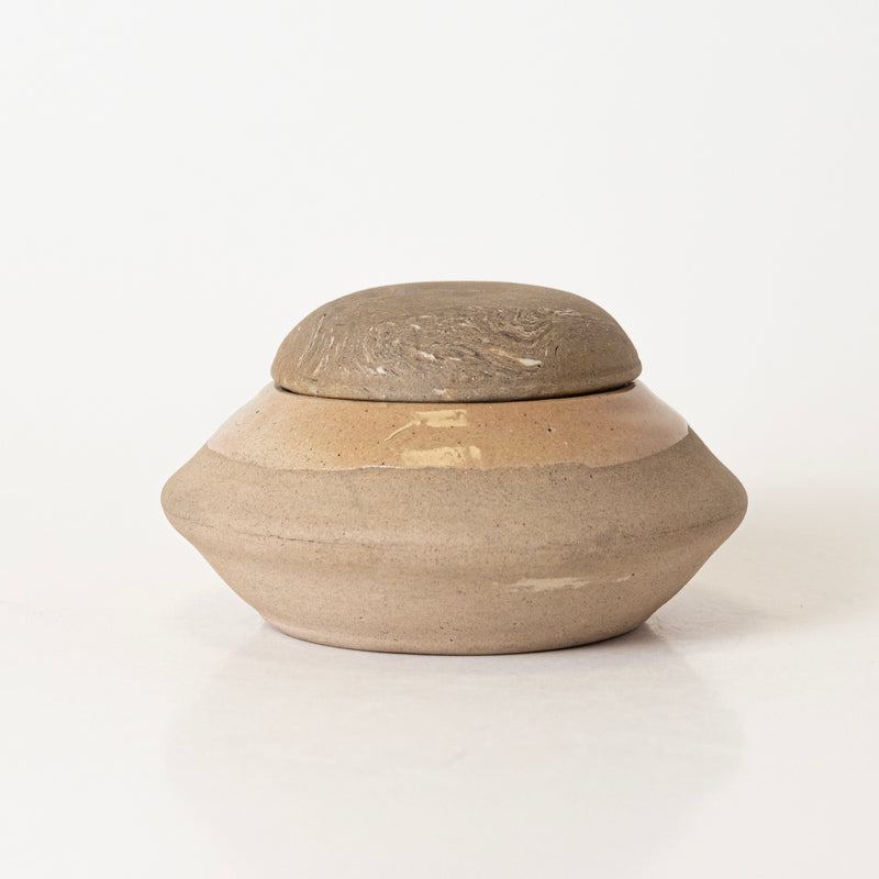 Beige Sandstone Jar - Kalakriti