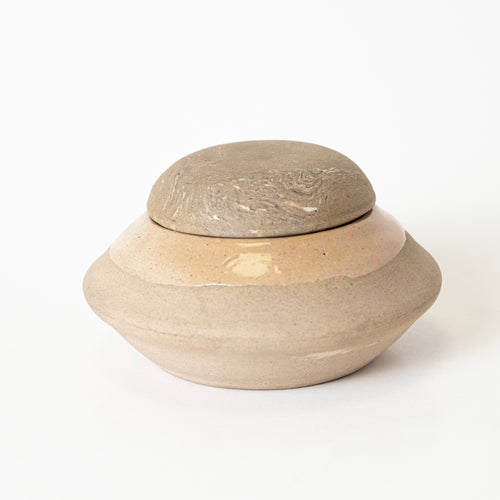 Beige Sandstone Jar - Kalakriti