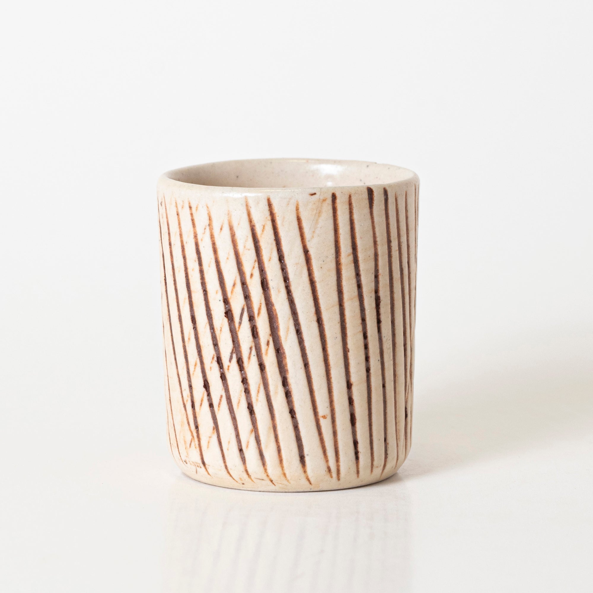 Beige Groove Tumbler