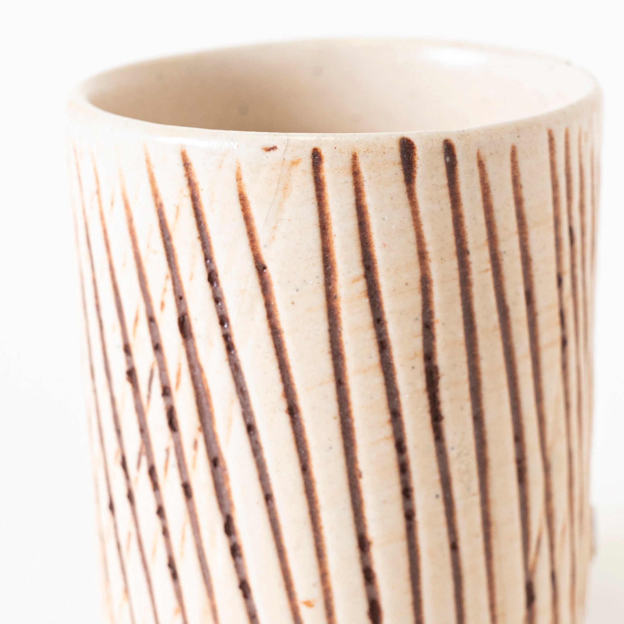 Beige Groove Tumbler