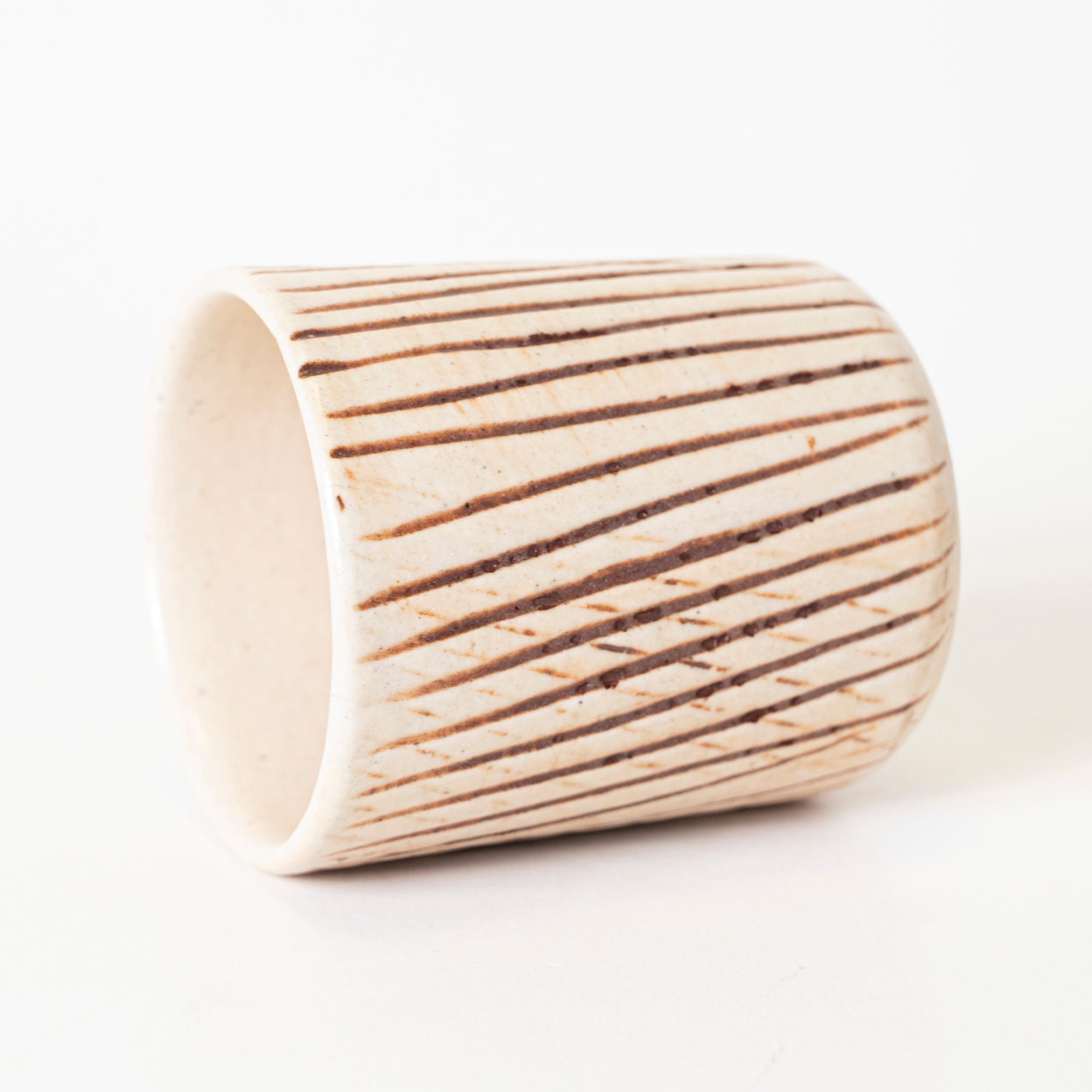 Beige Groove Tumbler