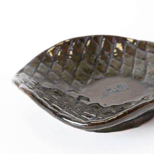 Black Ripple Soap Dish