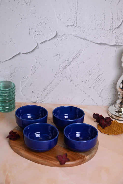 Indigo Shine Bowl (Set of 4)