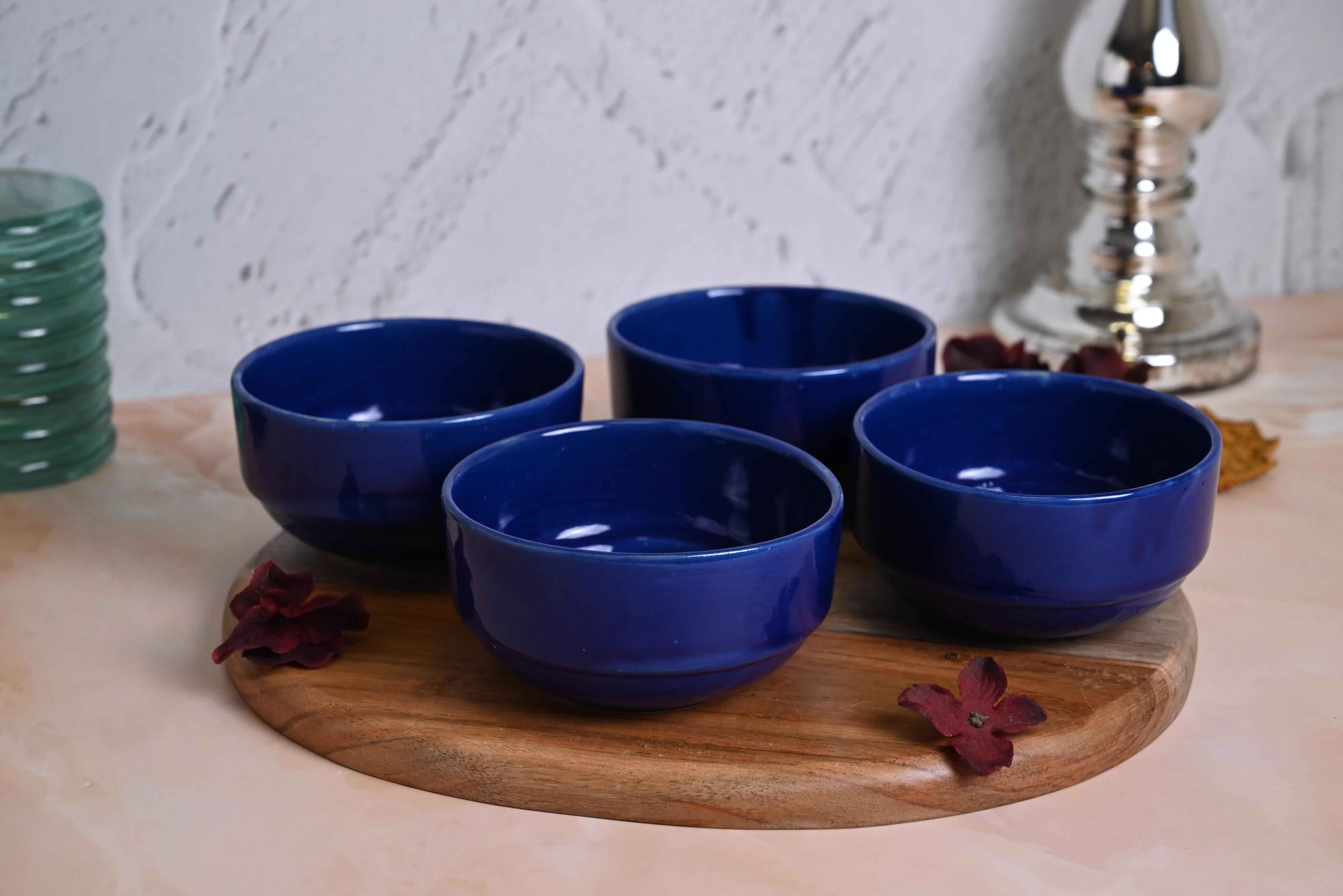 Indigo Shine Bowl (Set of 4)