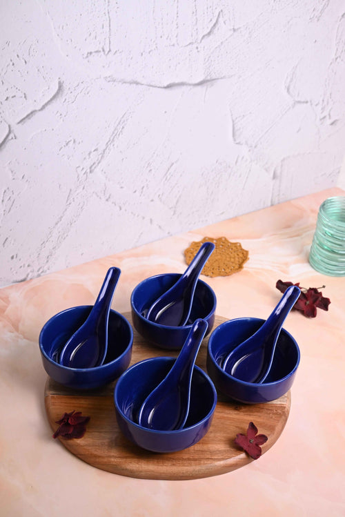 Indigo Shine Bowl (Set of 4)