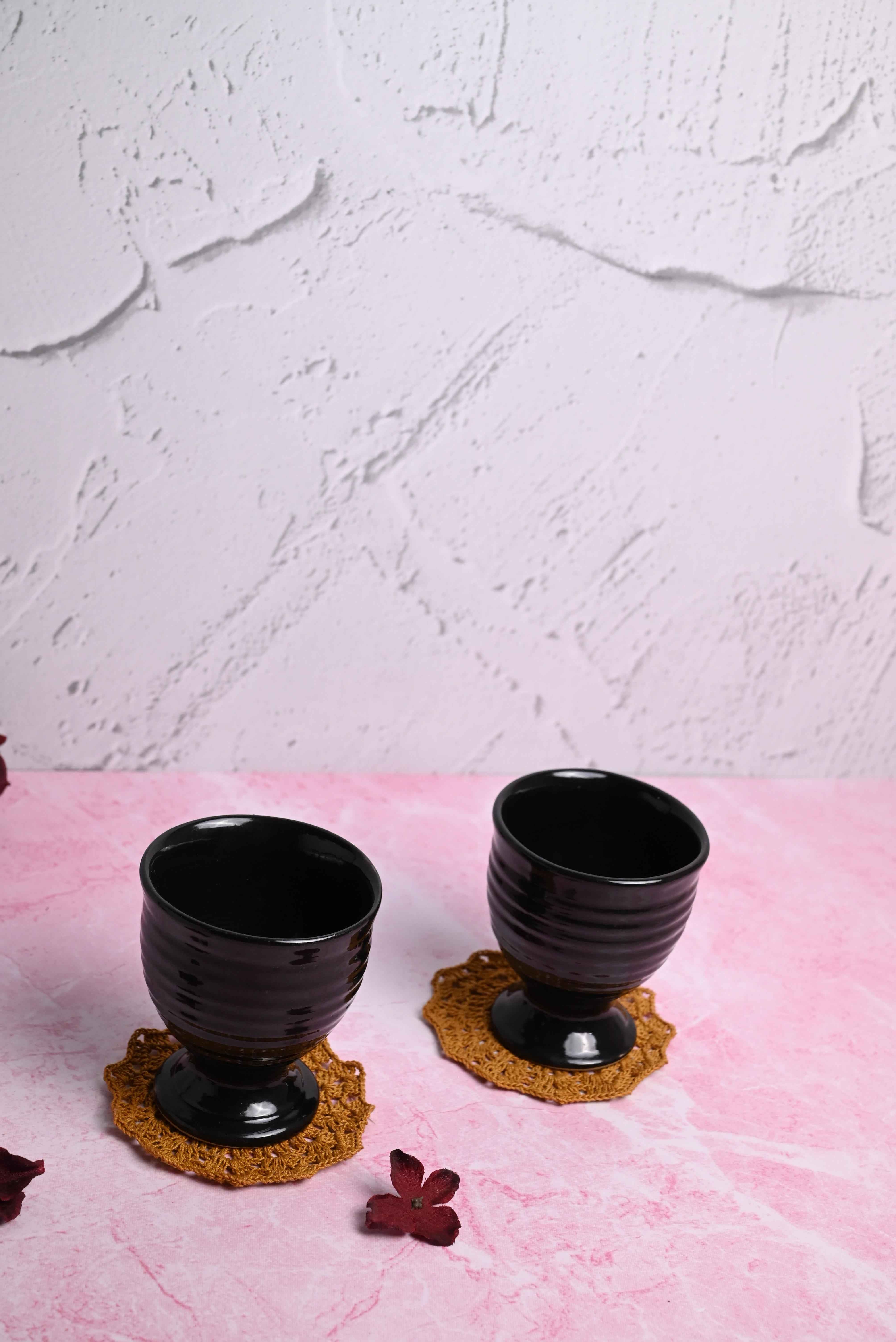 Black Goblet Set