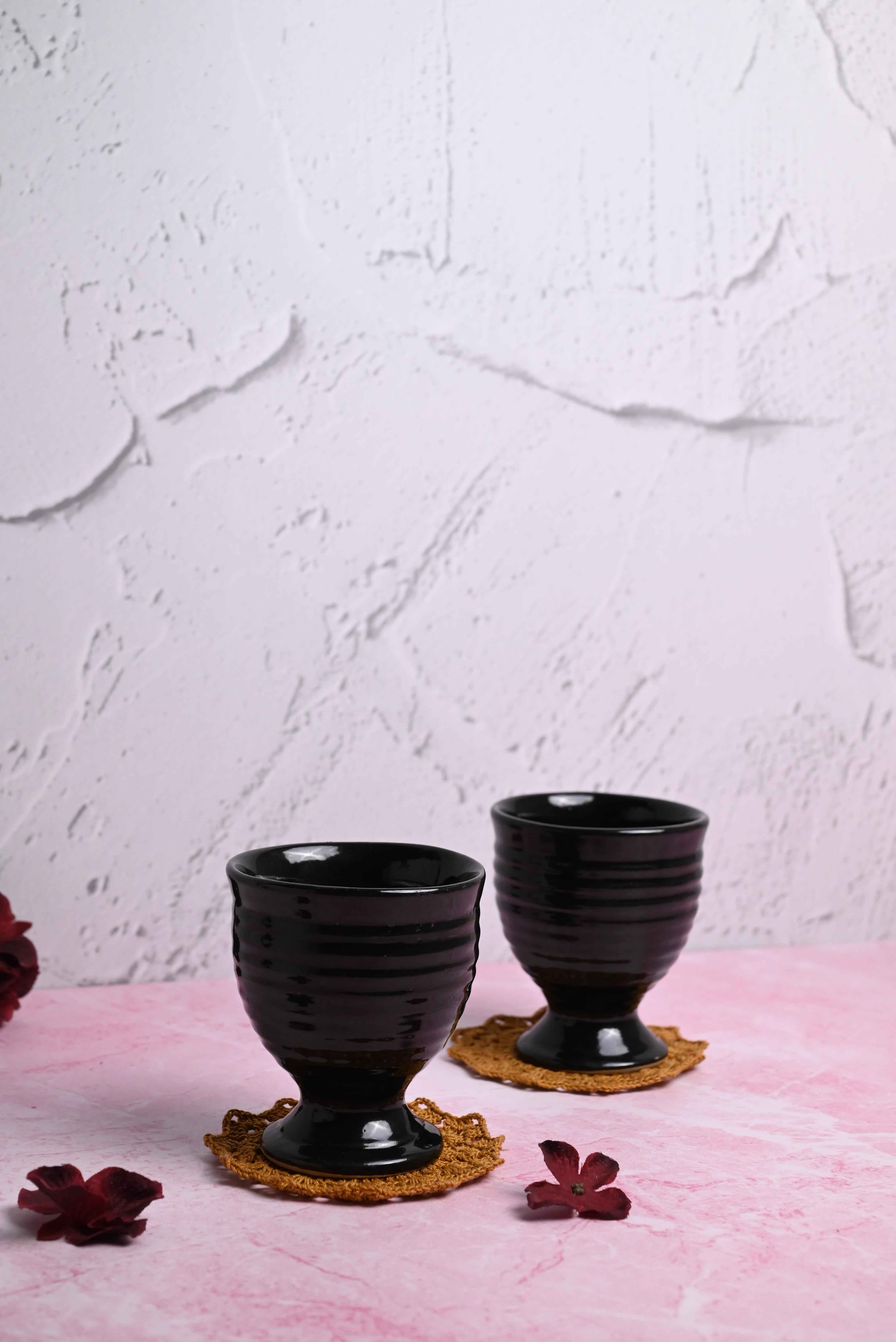 Black Goblet Set