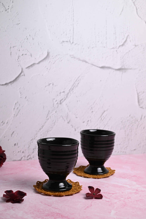 Black Goblet Set