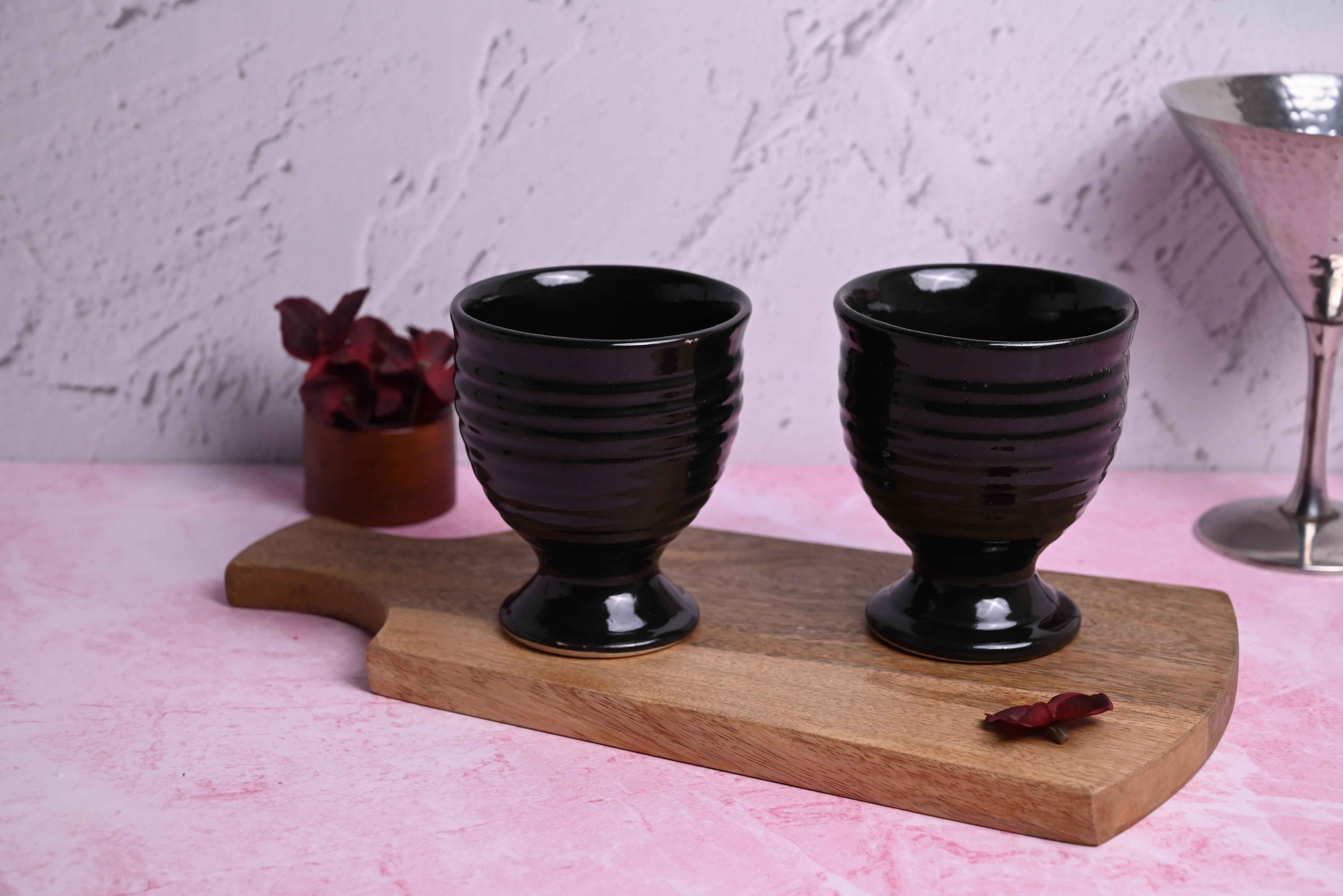 Black Goblet Set