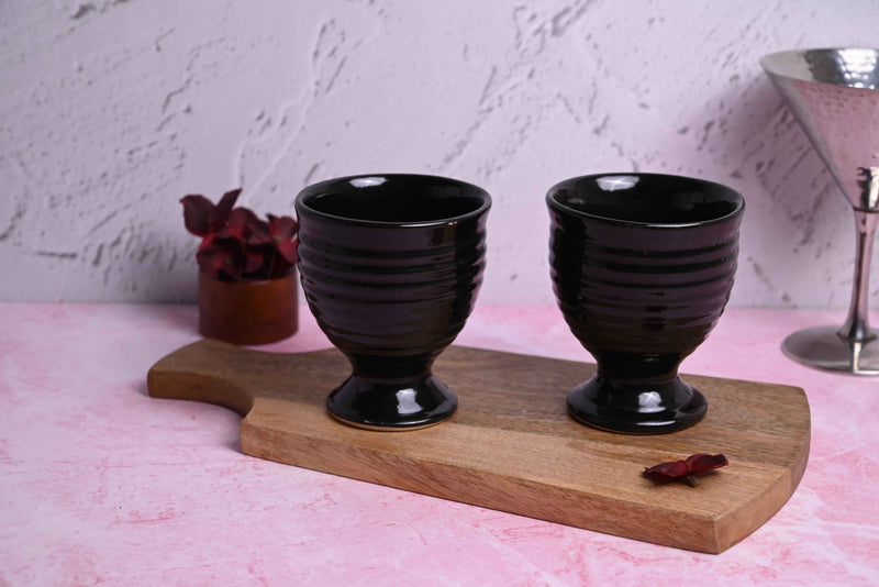 Black Goblet Set