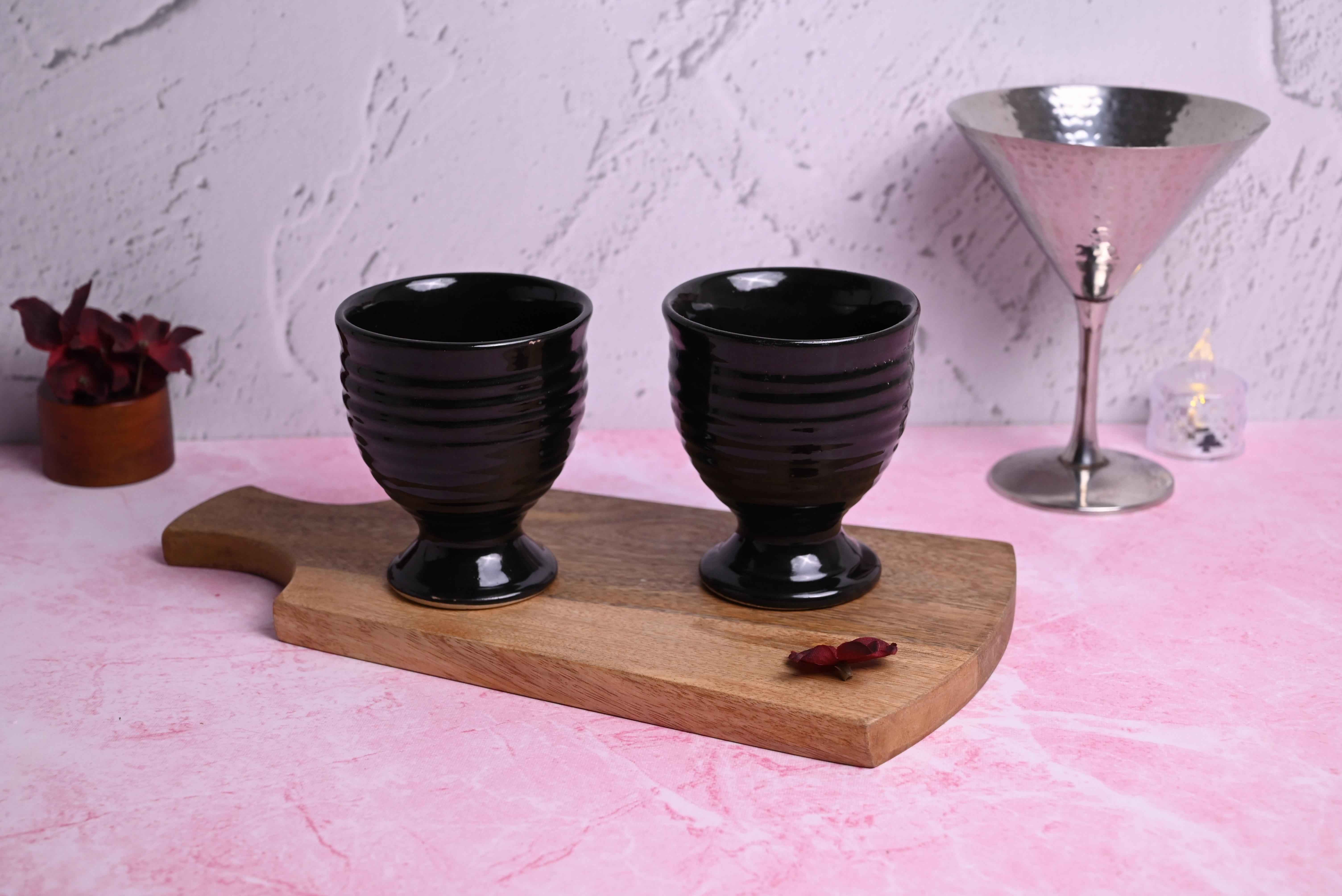 Black Goblet Set