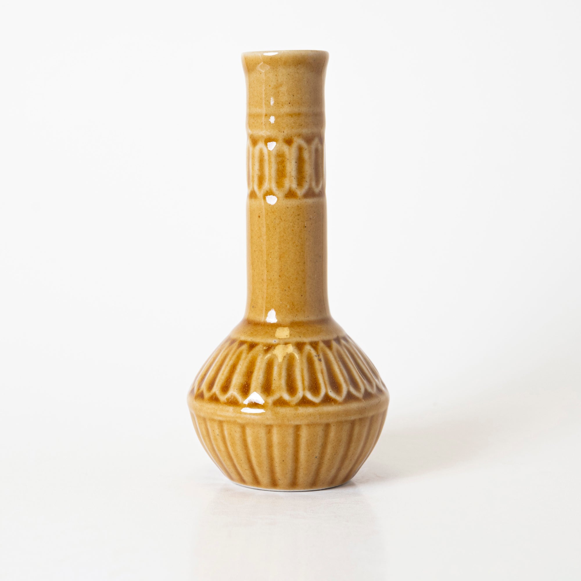 Golden Blossom Bud Vase