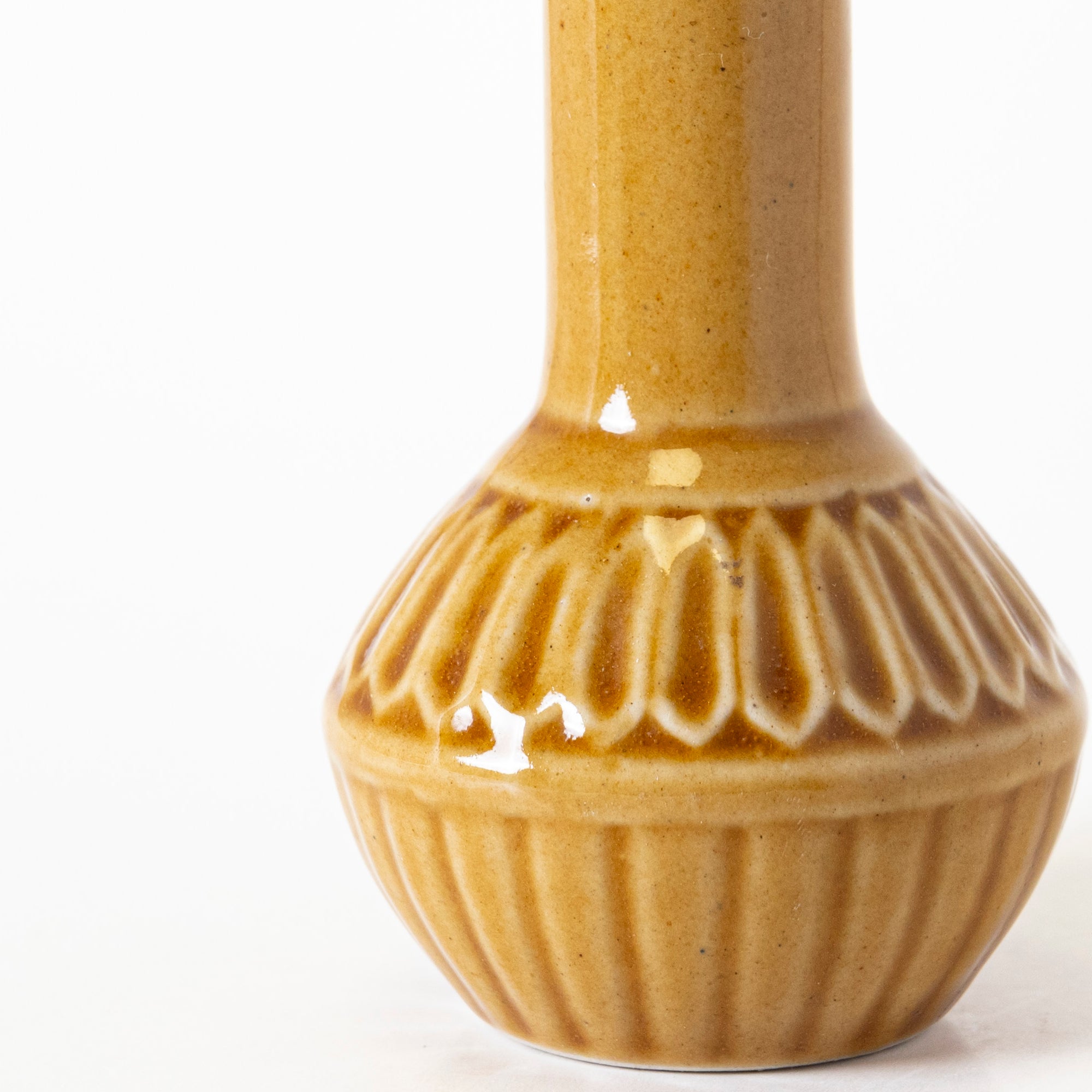 Golden Blossom Bud Vase