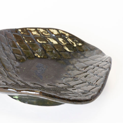 Black Ripple Soap Dish