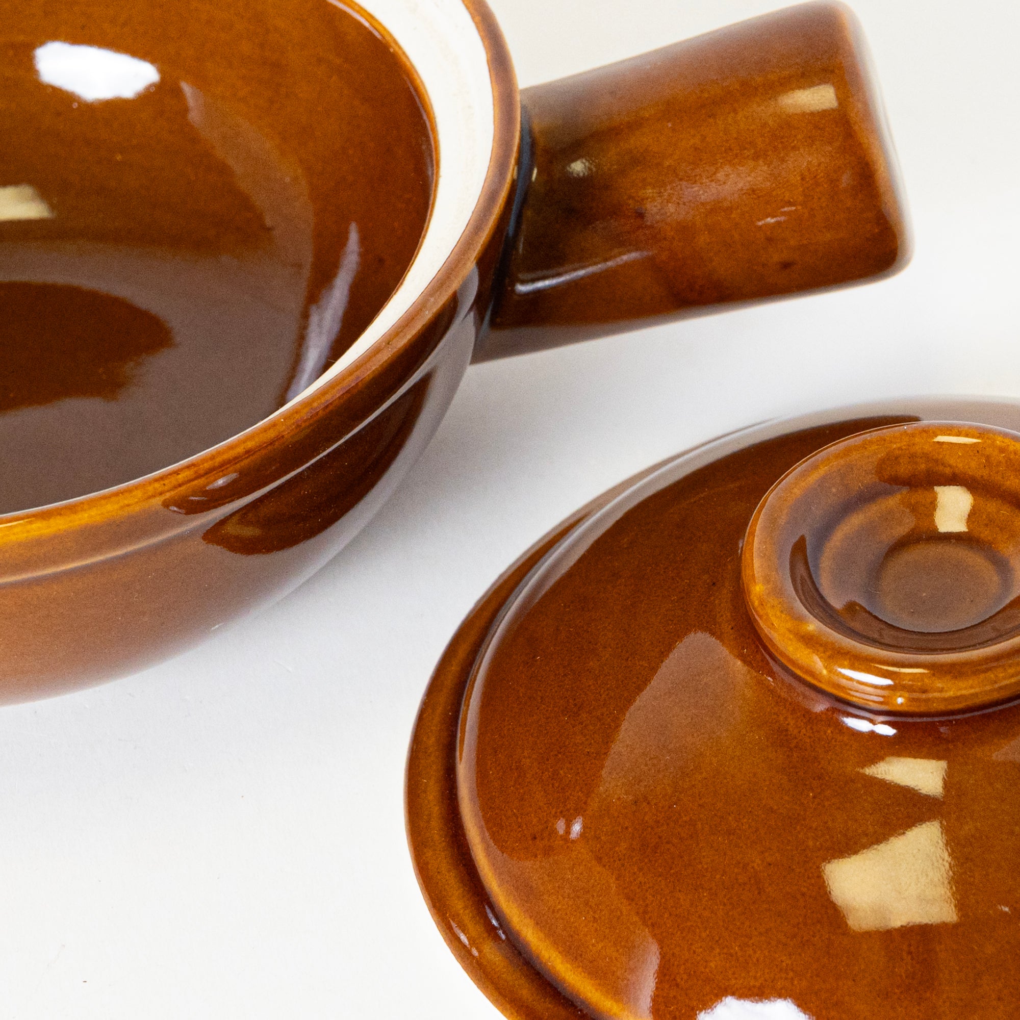 Browne Glaze Fondue Pot