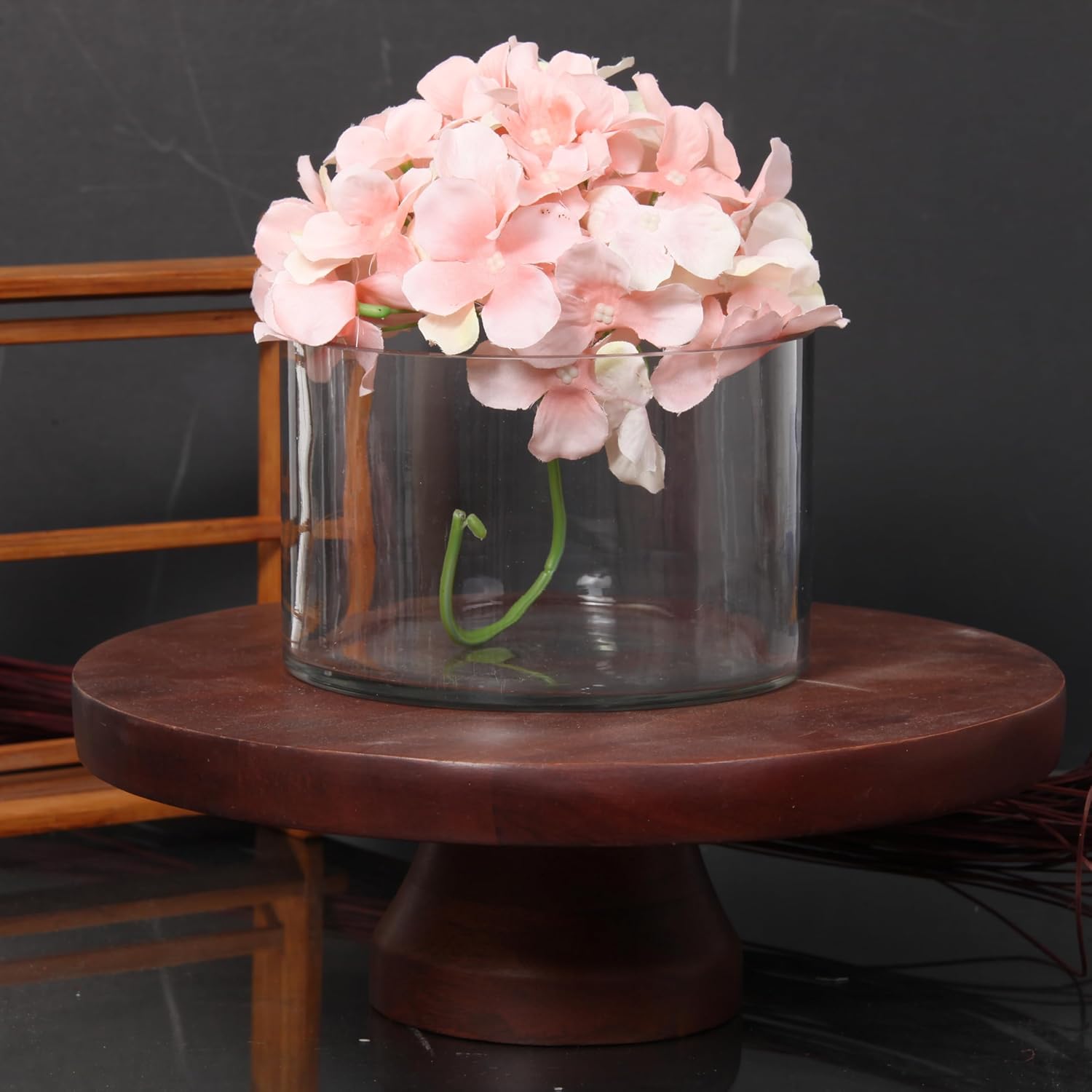 Petal Glow Cylinder Vase