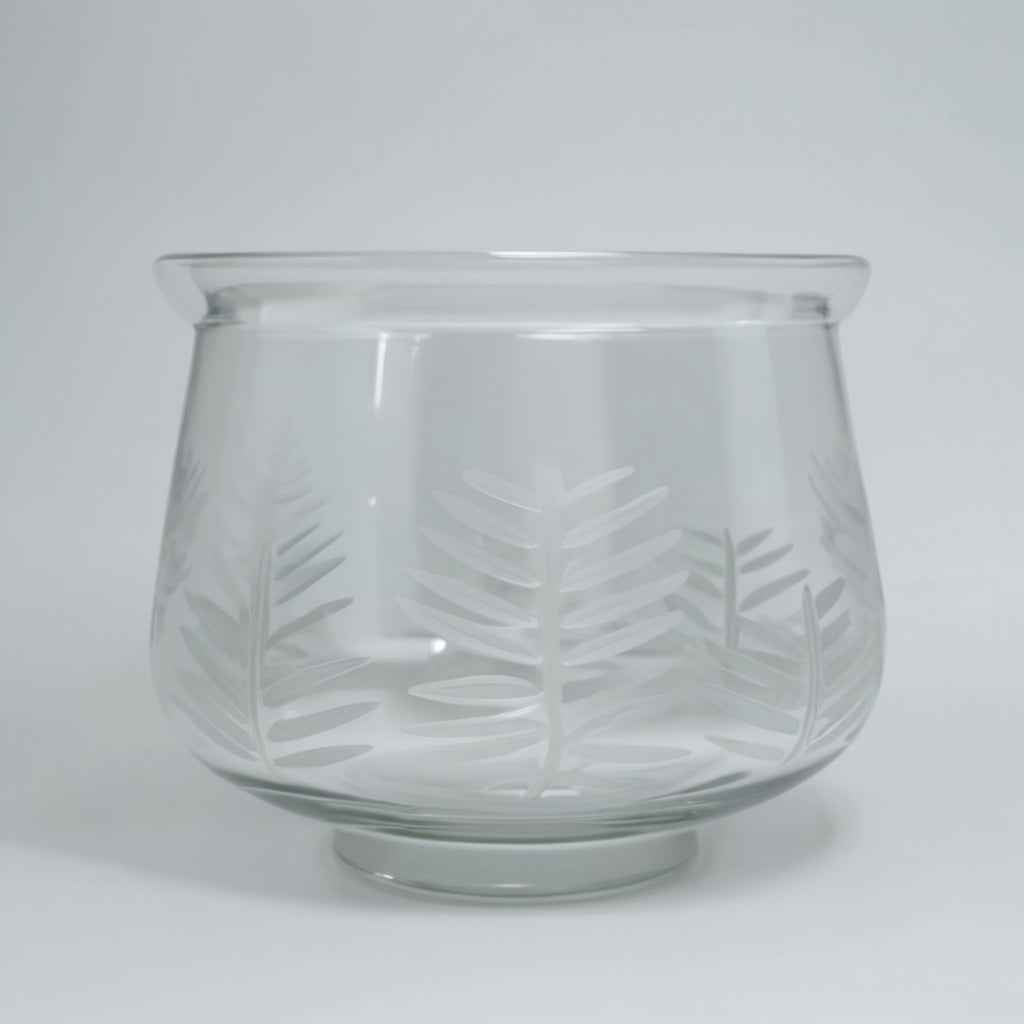 Textured Clear Bell Vase