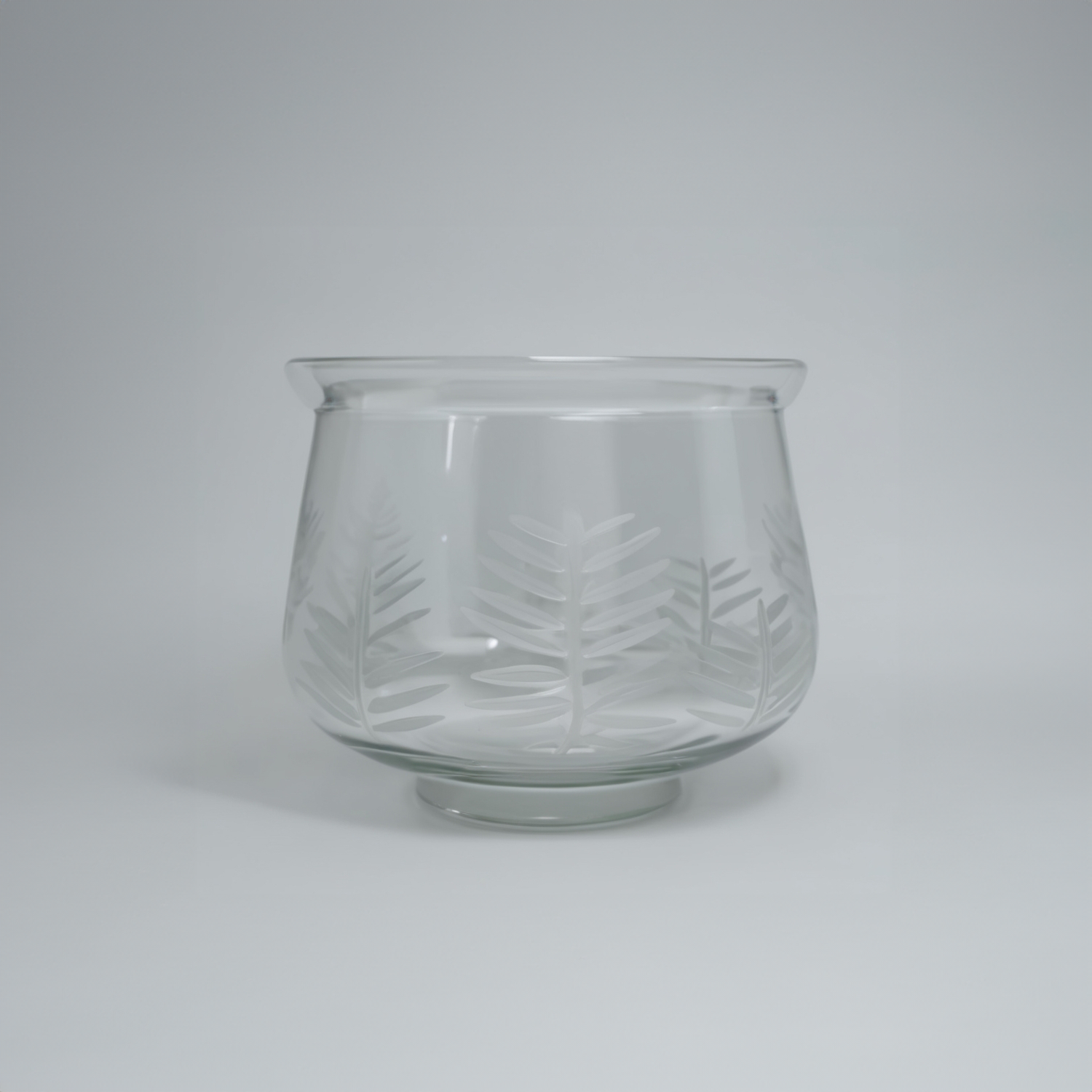 Textured Clear Bell Vase
