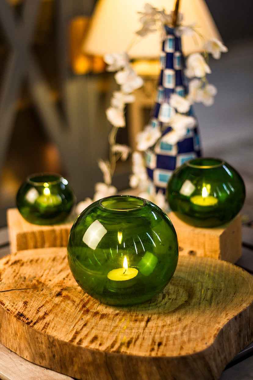 Forest Green Tea Light