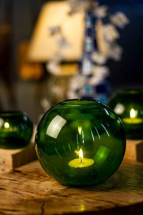 Forest Green Tea Light