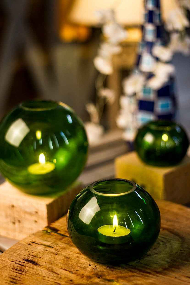 Forest Green Tea Light