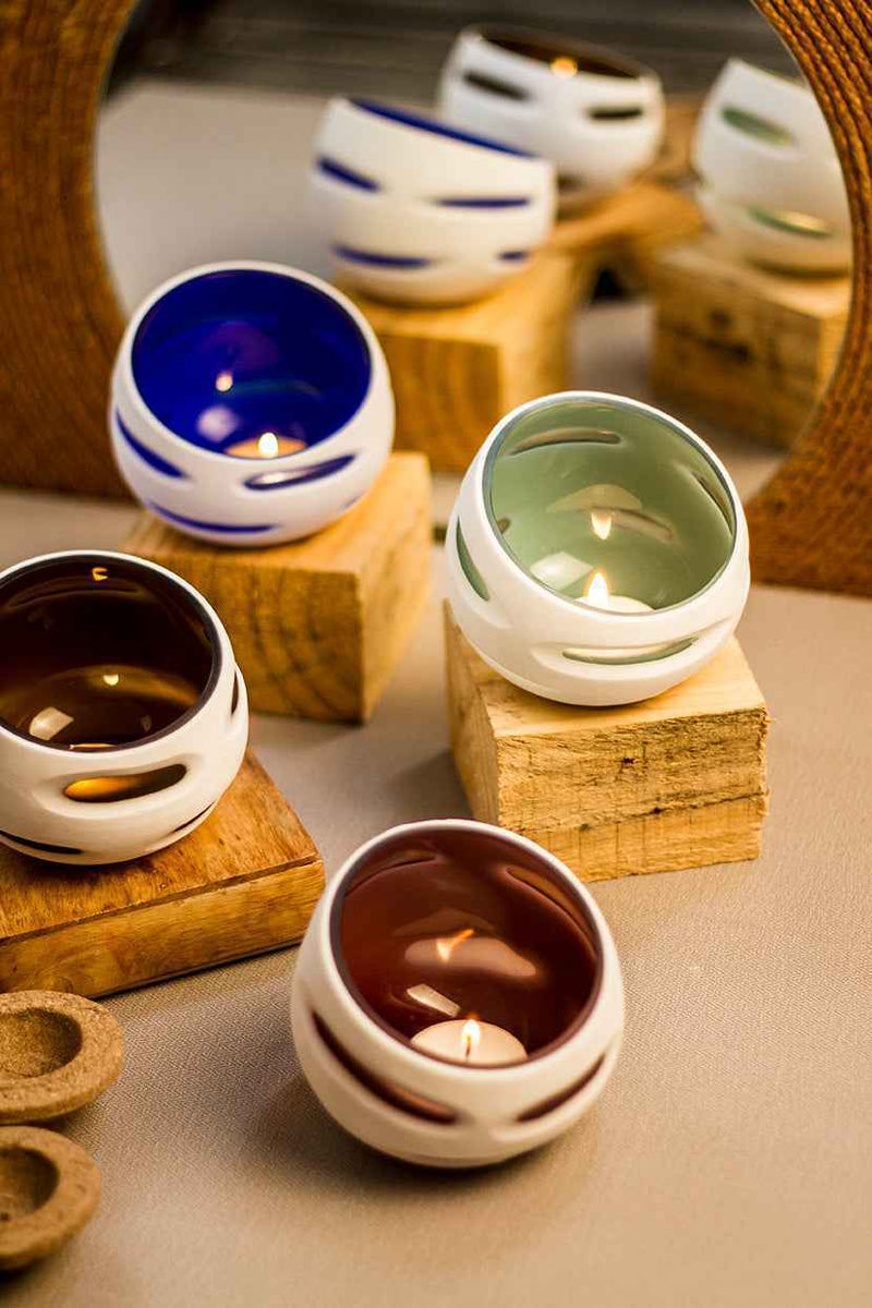 Plum Shine Tea Light