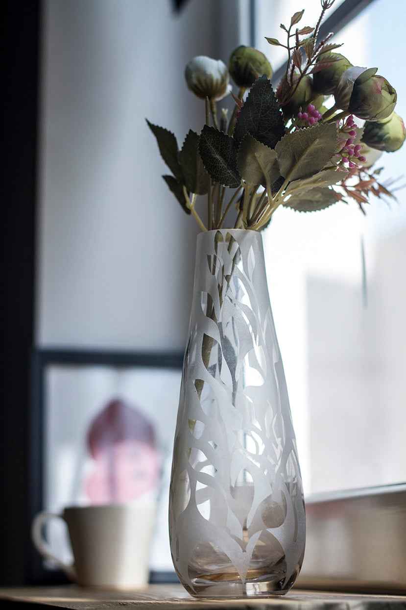 Frosted Glass Vase