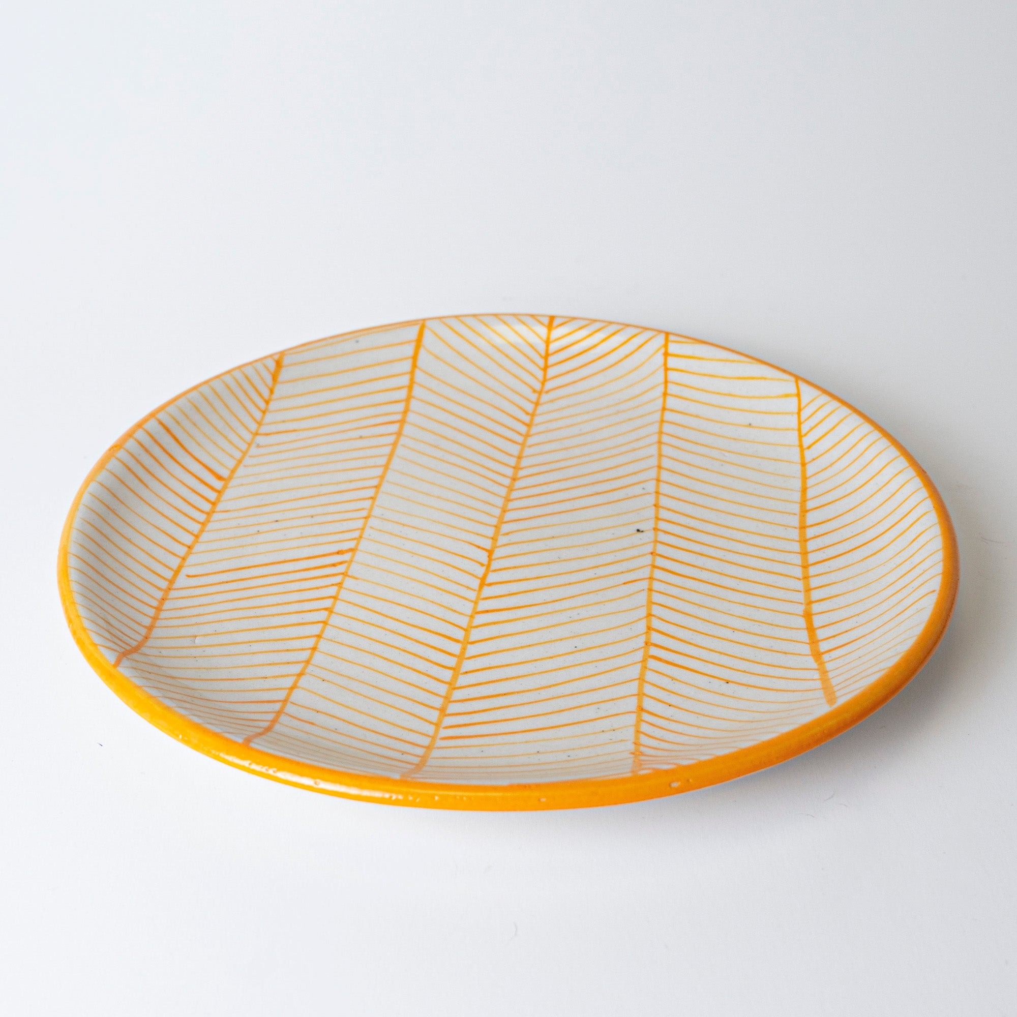 YELLOW SWIRL PLATE