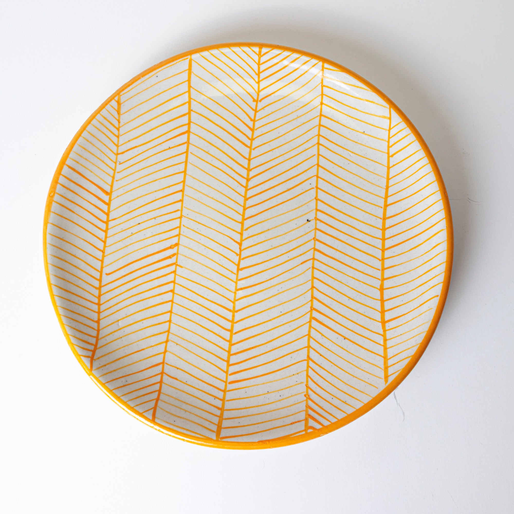 YELLOW SWIRL PLATE