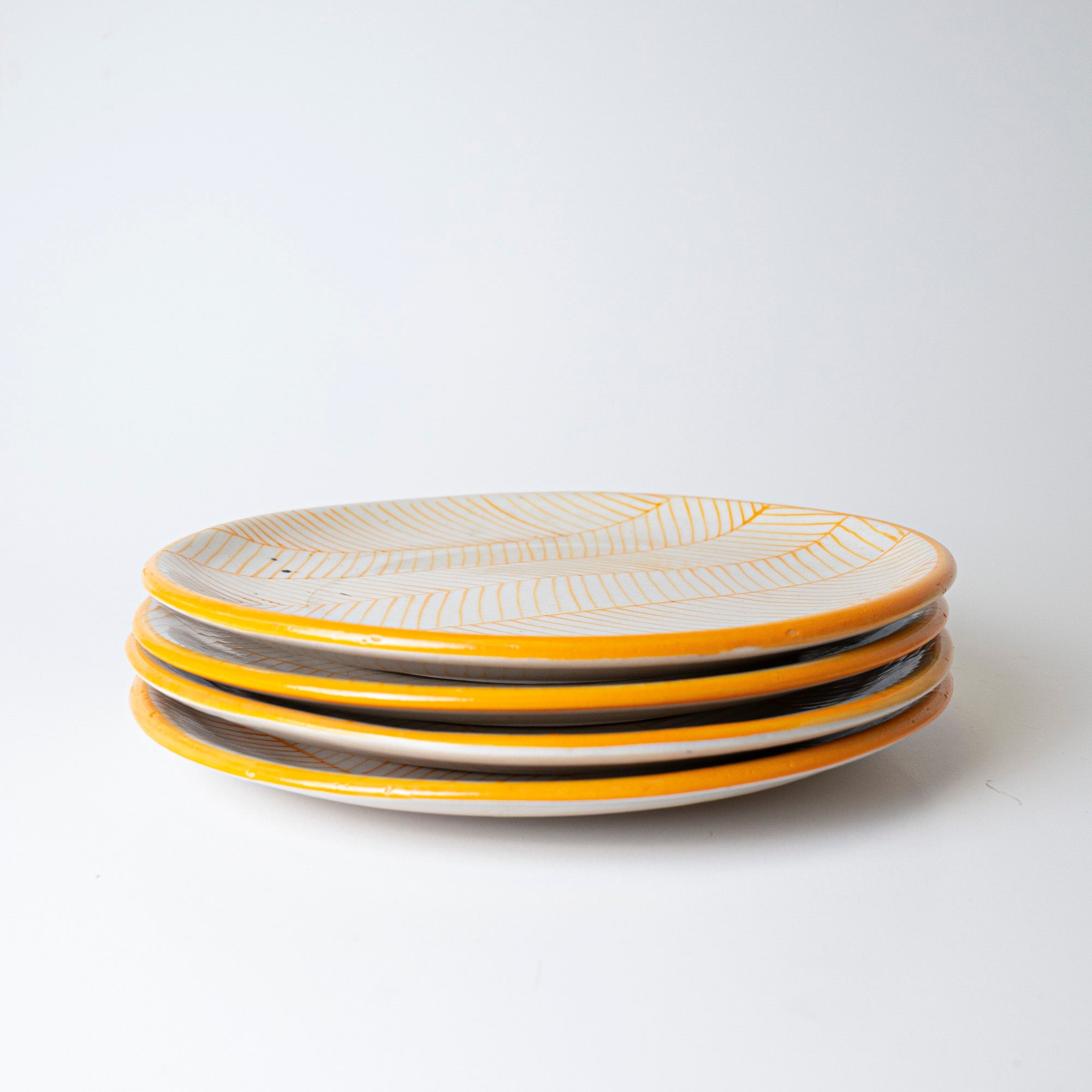 YELLOW SWIRL PLATE