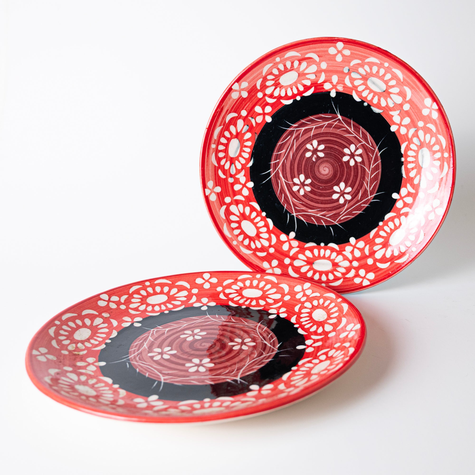 RED SWIRL PLATE