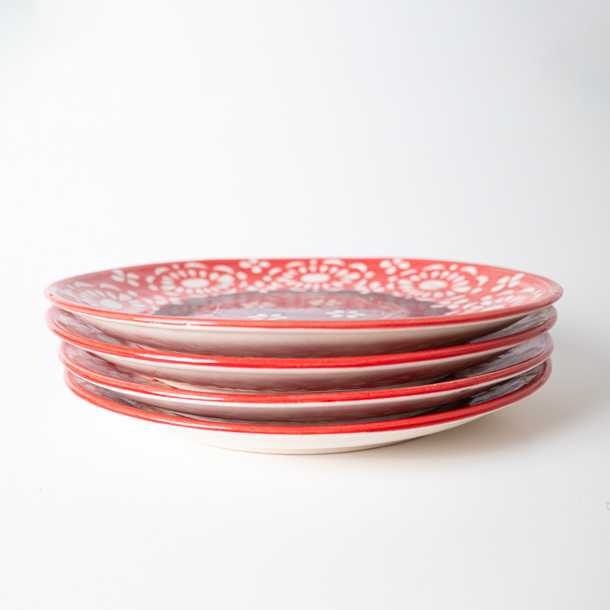 RED SWIRL PLATE