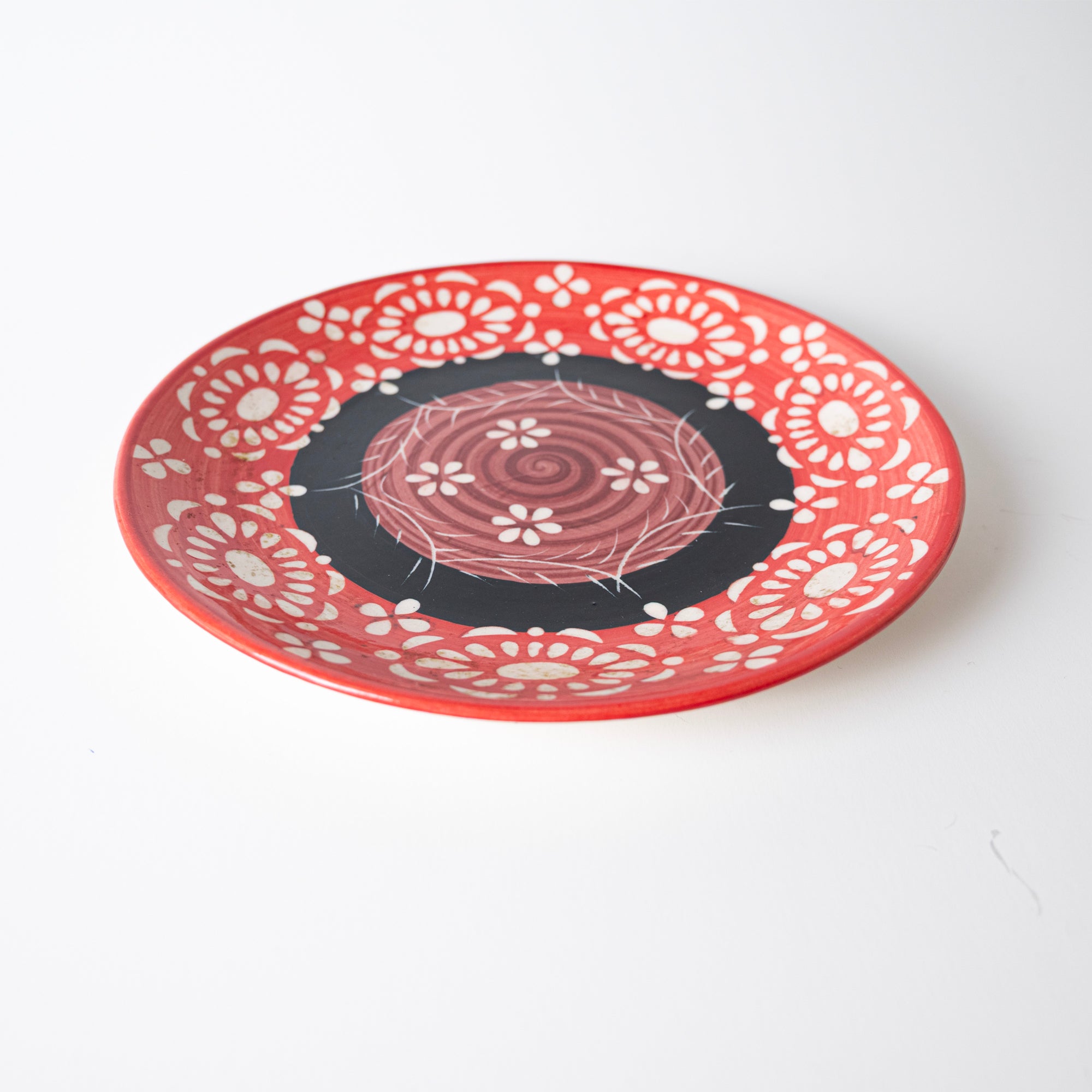 RED SWIRL PLATE