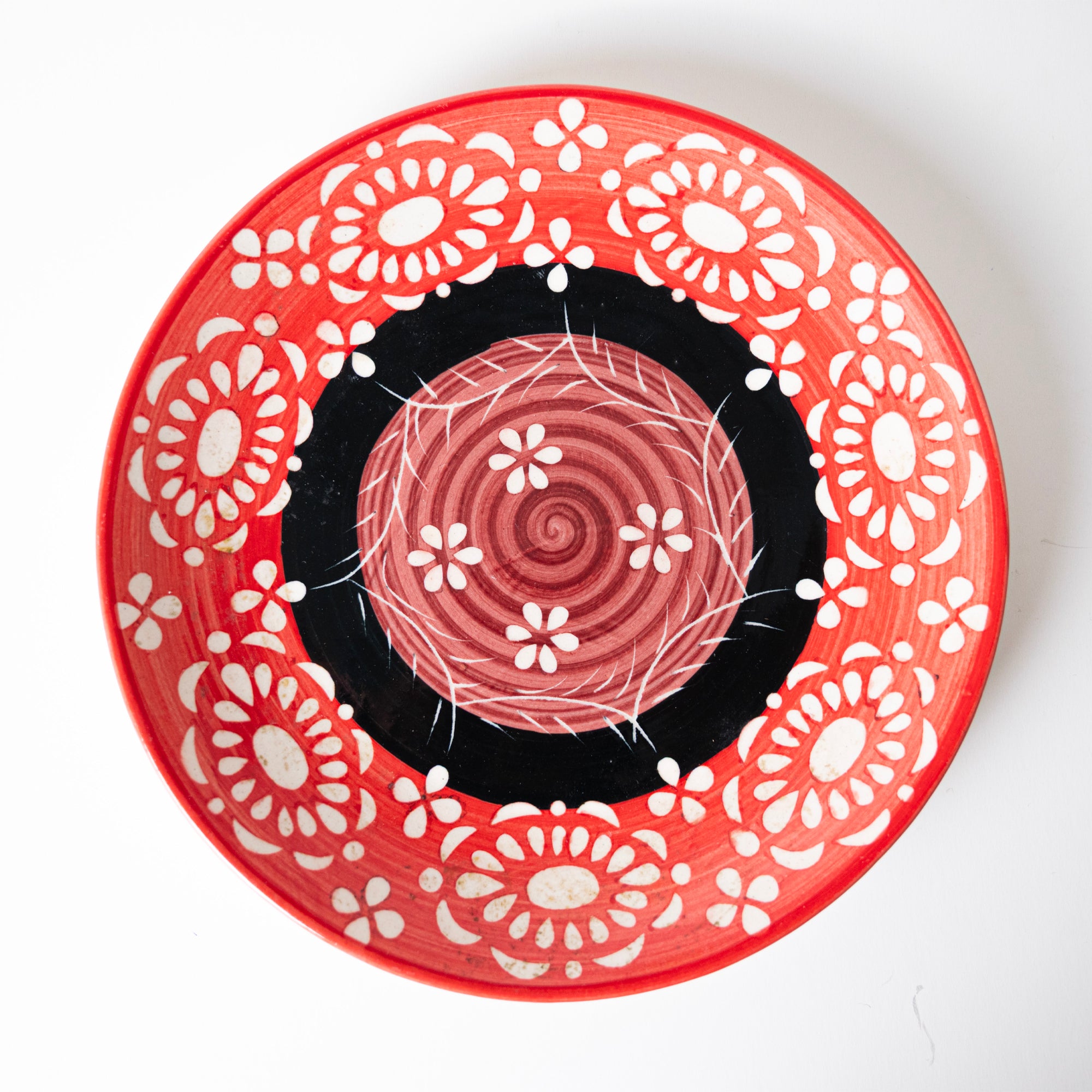 RED SWIRL PLATE