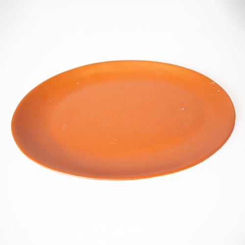 ORANGE OVAL PLATTER - Kalakriti