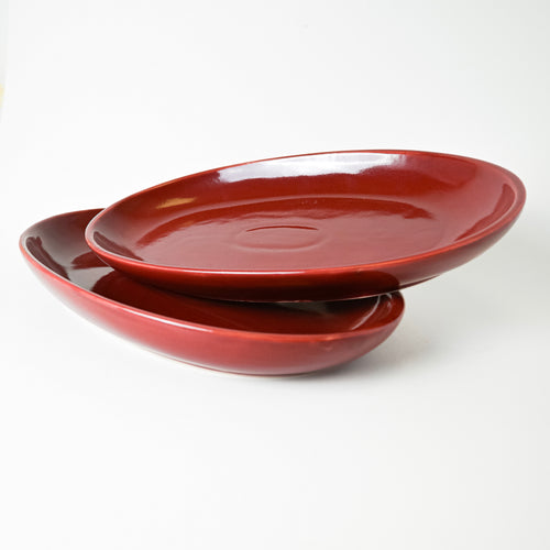 SCARLET SERVING PLATTER - Kalakriti