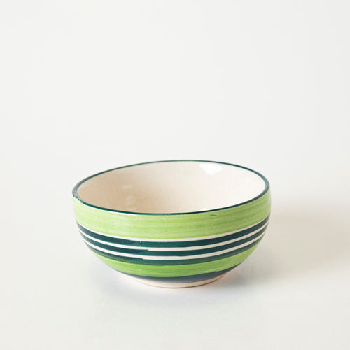 GREEN STRIPE BOWL - Kalakriti