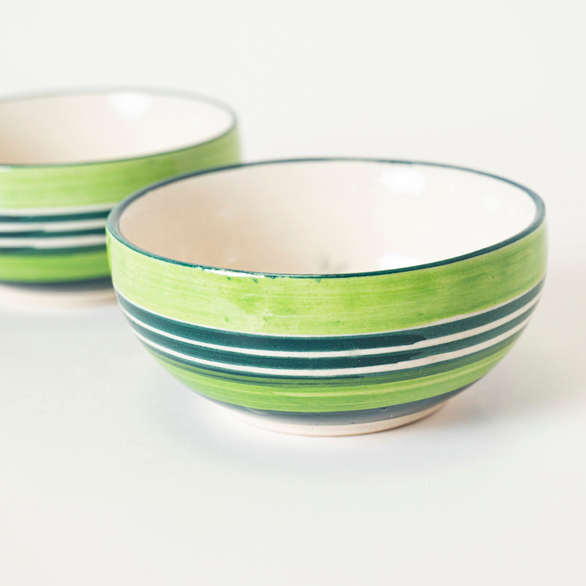 Green Stripe Bowl