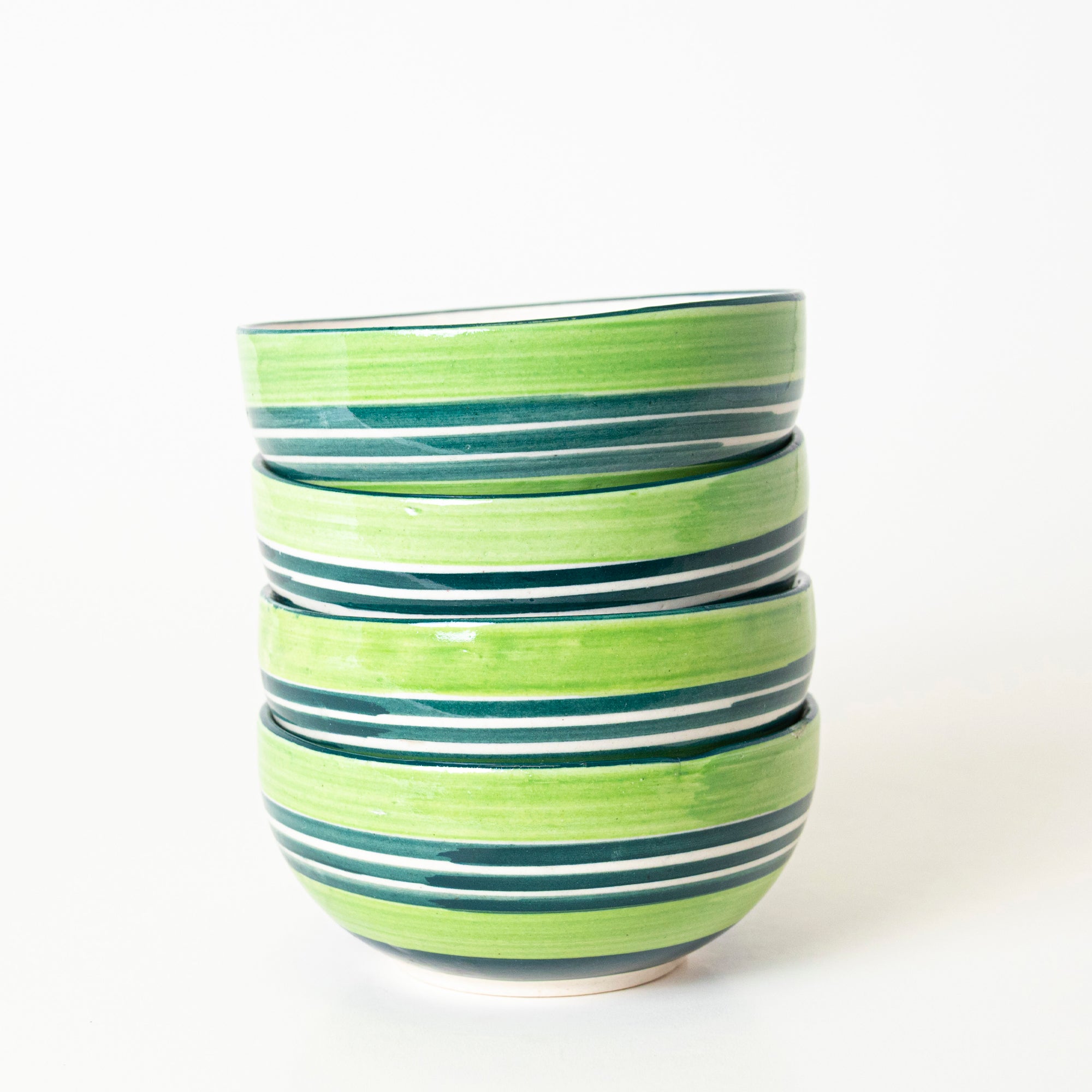 Green Stripe Bowl