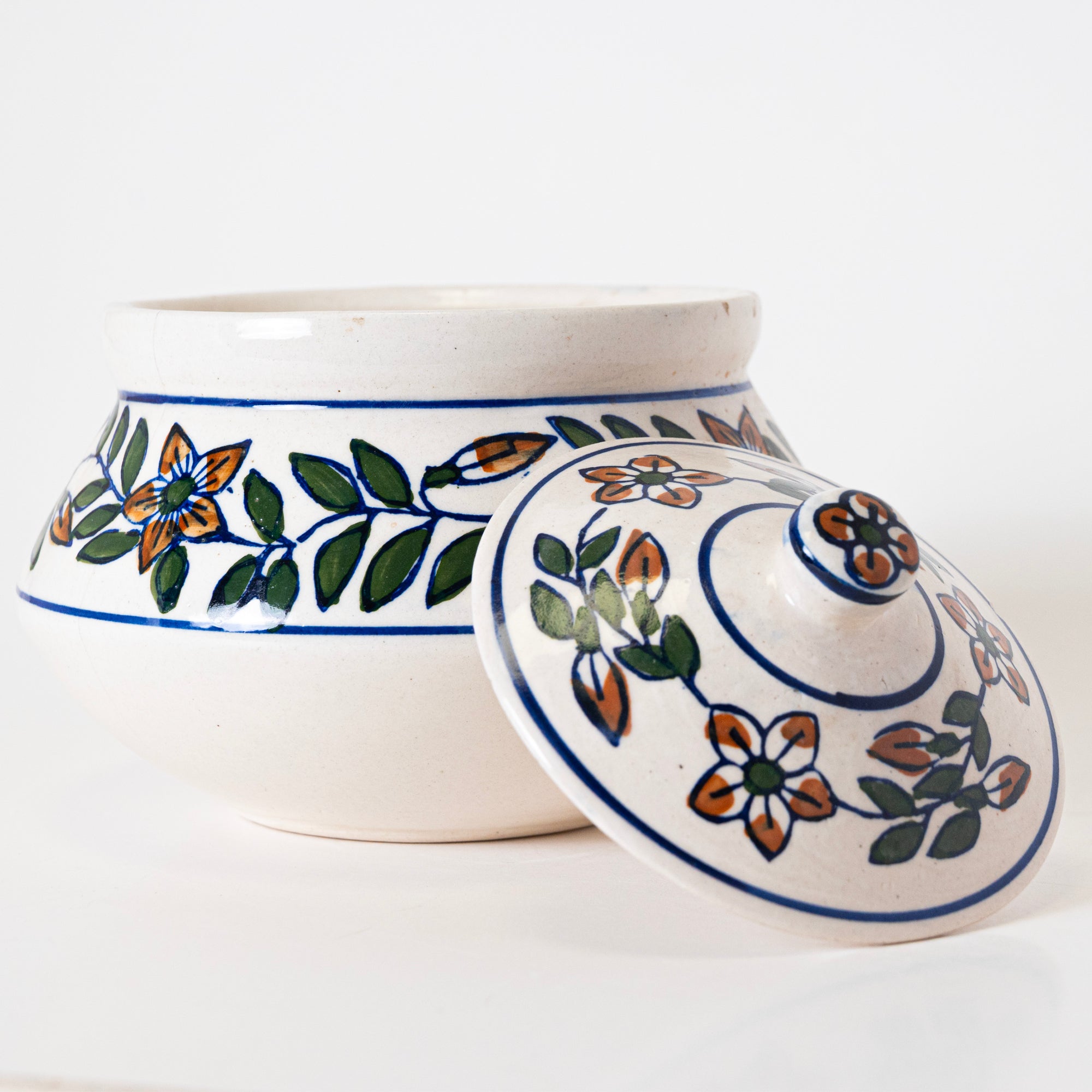 2 Portion Floral Handi