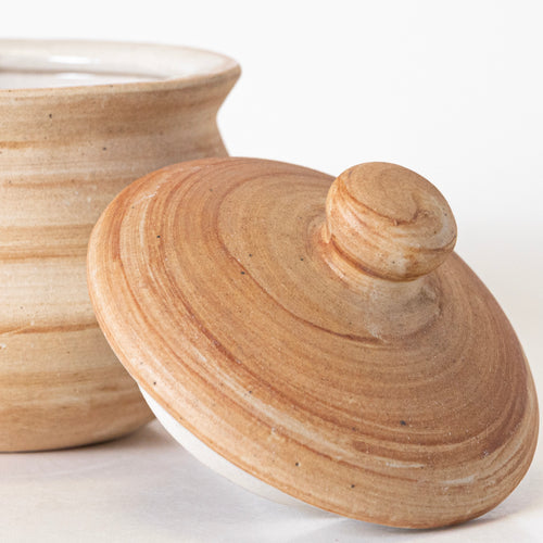 CREAM & BROWN FLORAL HANDI - Kalakriti