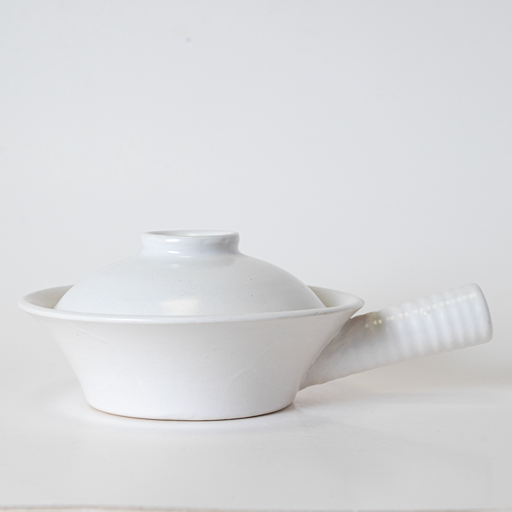 White Ceramic Fondue Pot