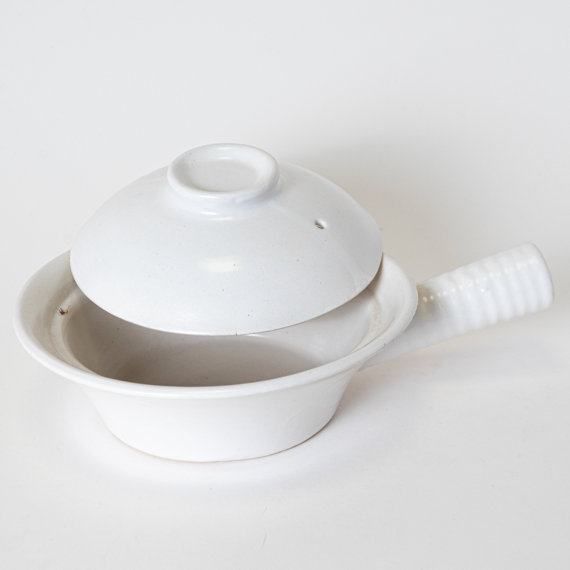 White Ceramic Fondue Pot