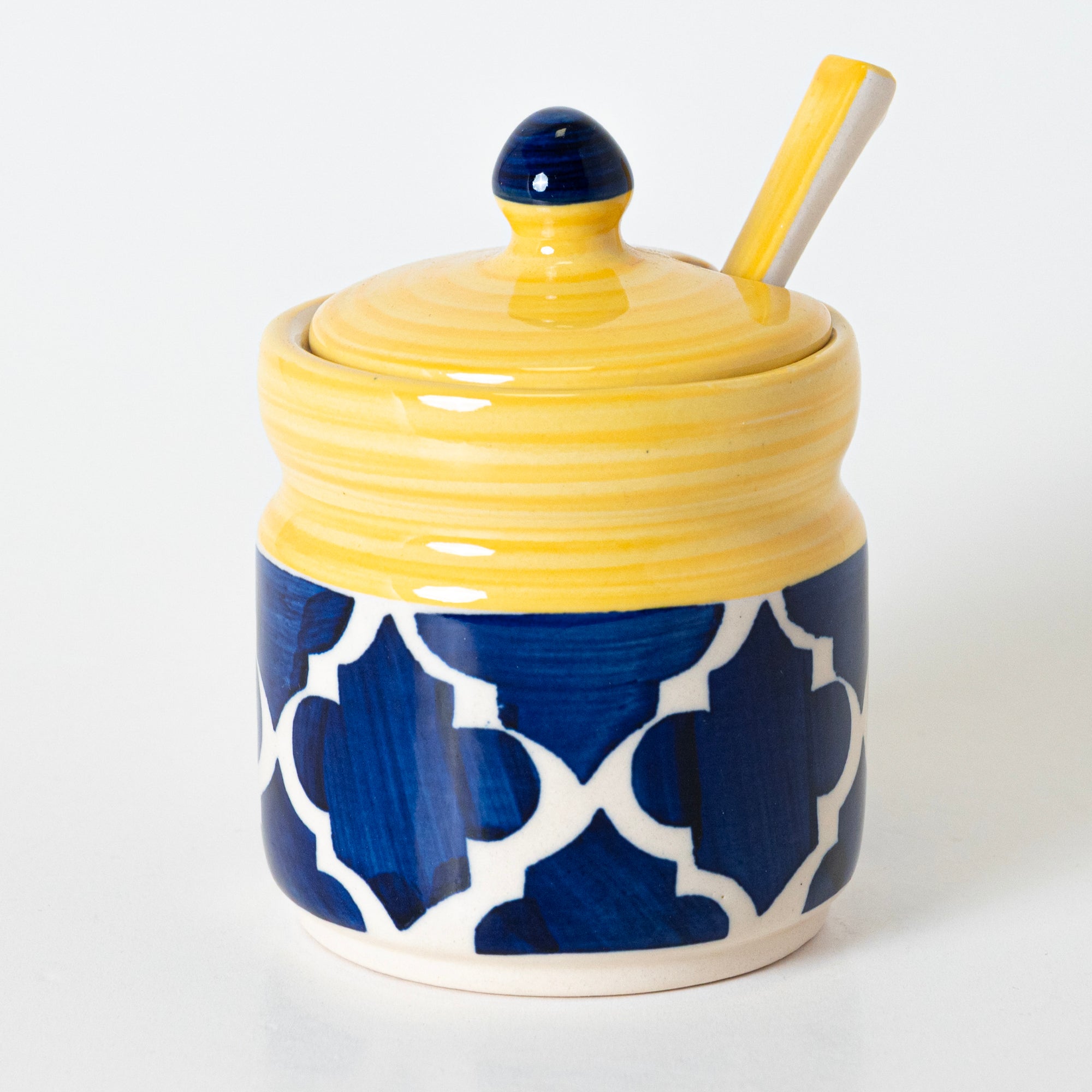 Large Brown Blend Pickle Jar