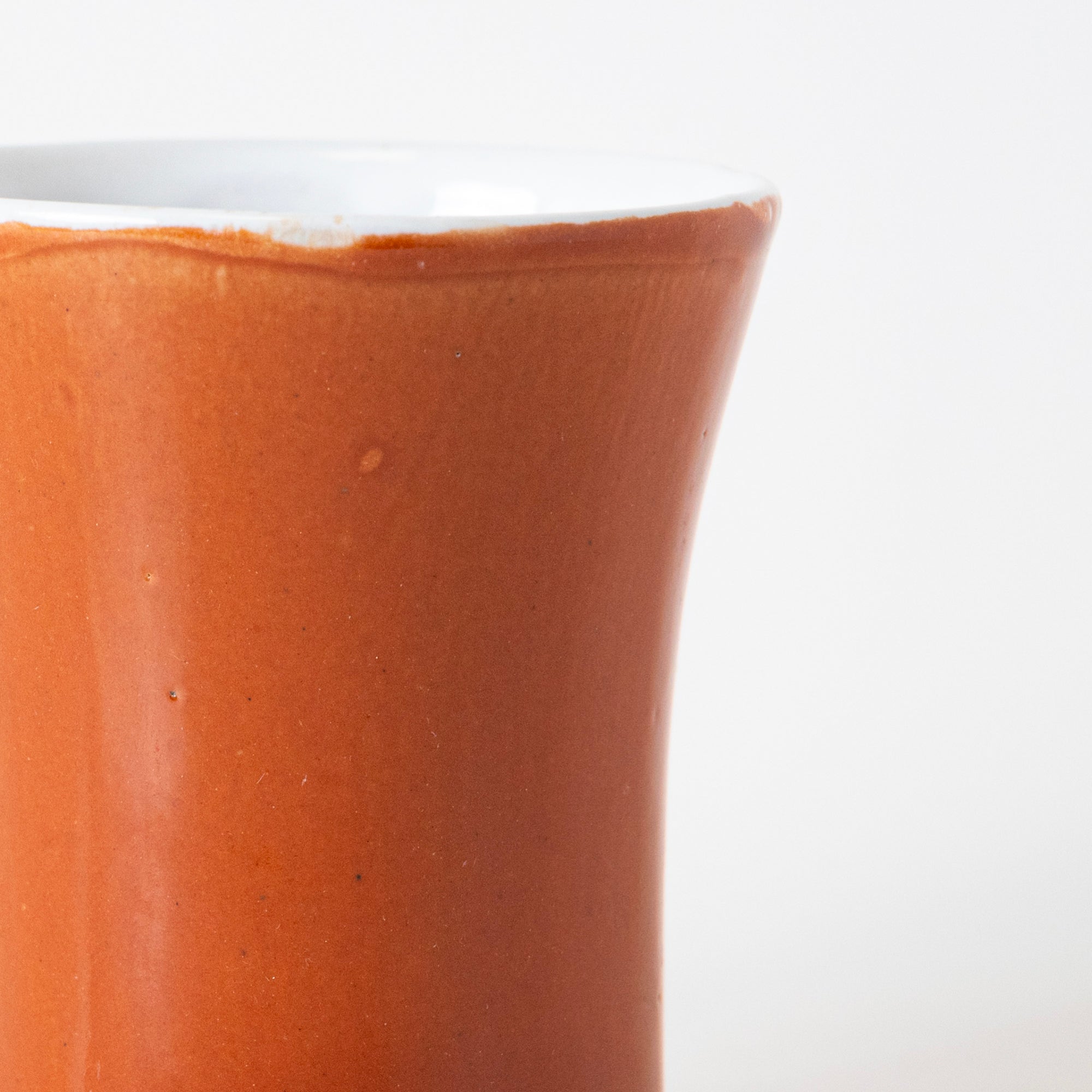 Curved Orange Coffee Mug